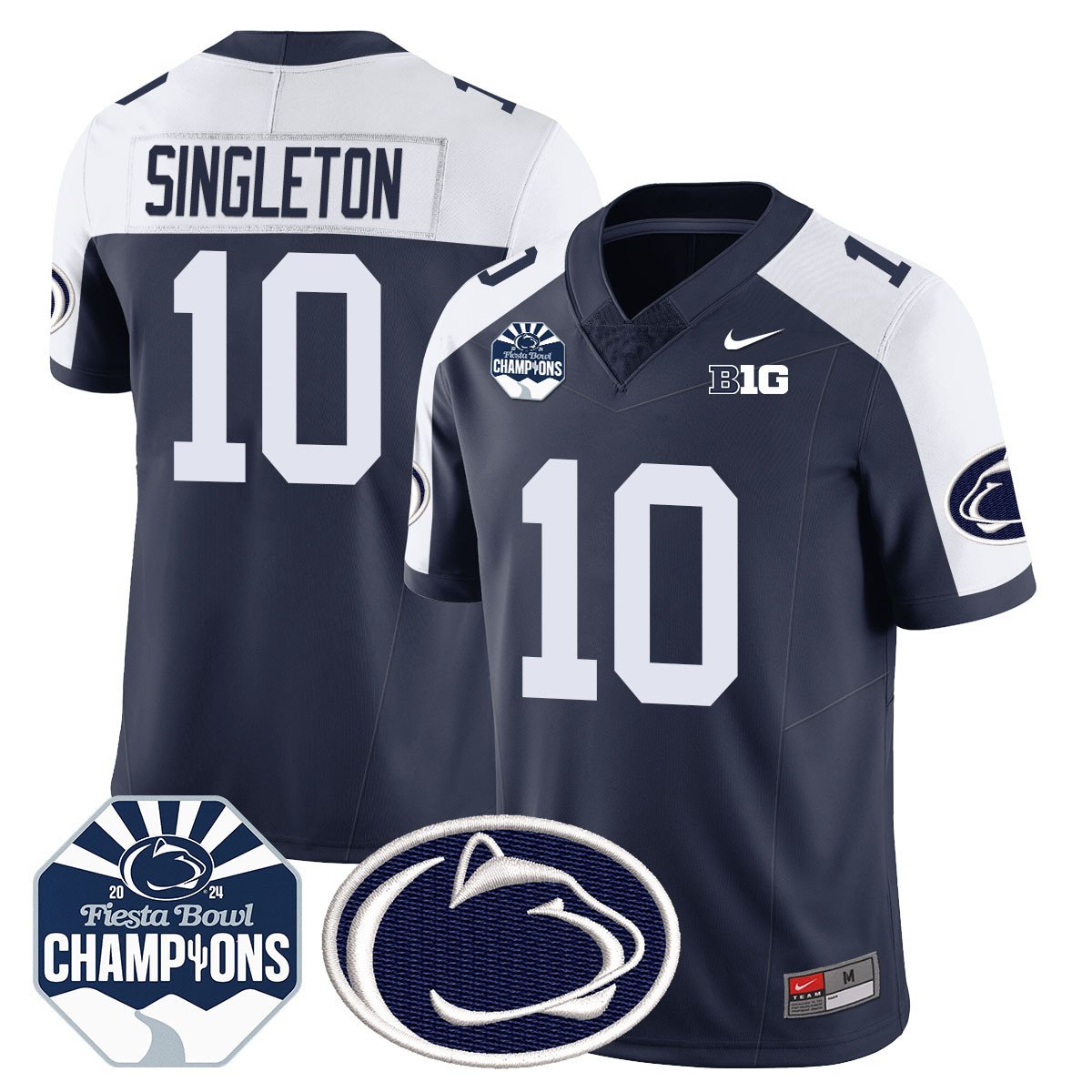 PSU 2024 Fiesta Bowl Champions Jersey - All Stitched