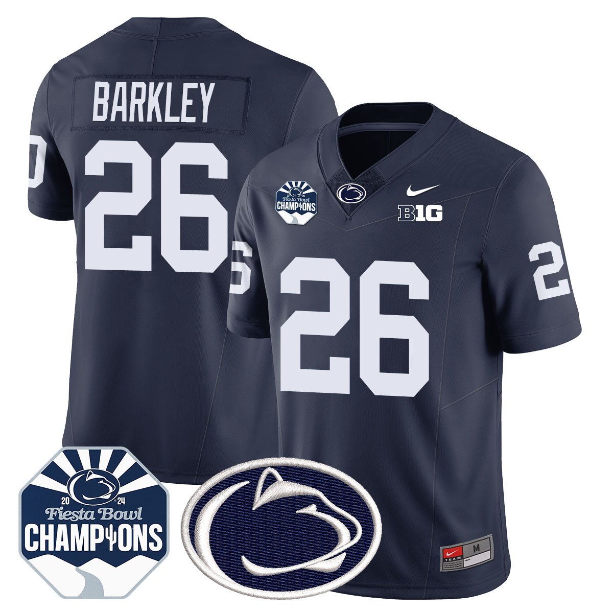 PSU 2024 Fiesta Bowl Champions Jersey - All Stitched