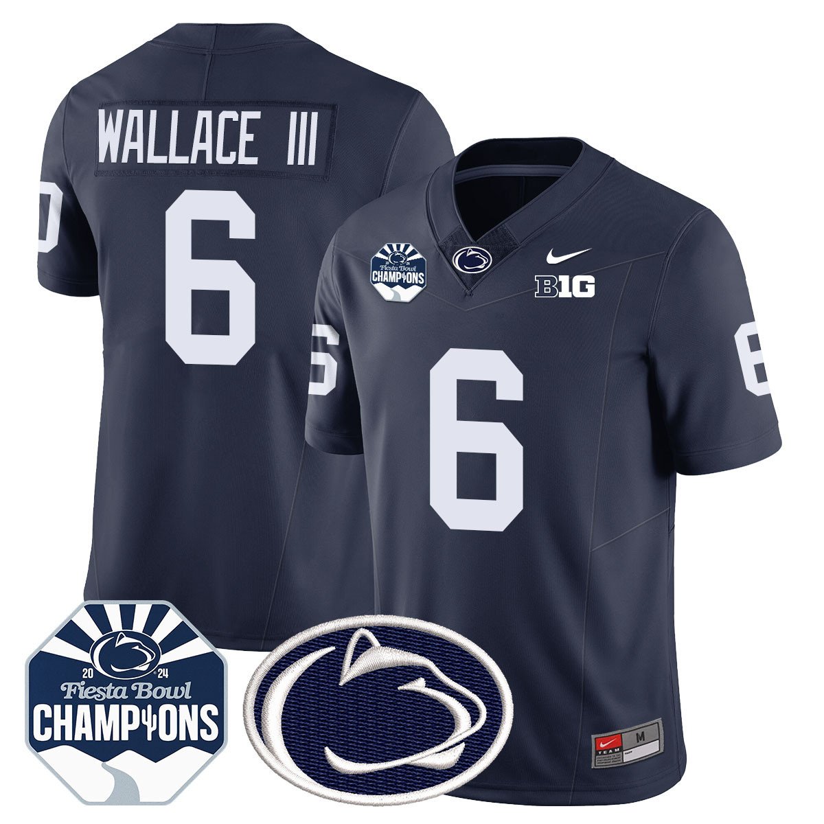PSU 2024 Fiesta Bowl Champions Jersey - All Stitched