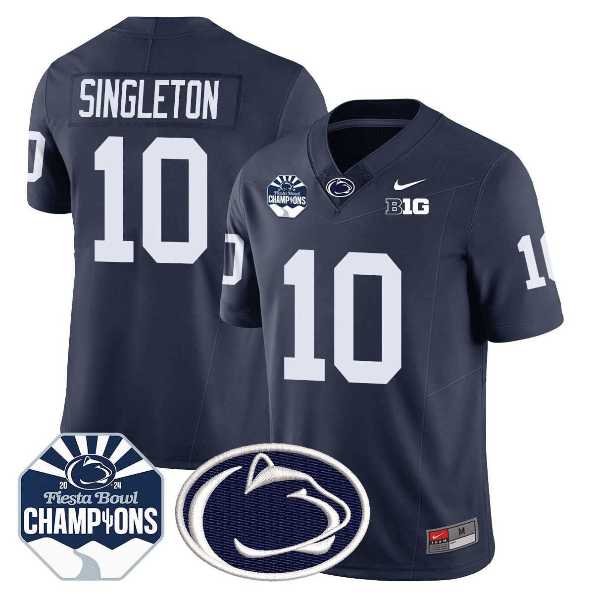 PSU 2024 Fiesta Bowl Champions Jersey - All Stitched