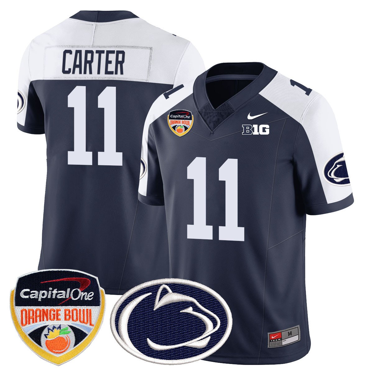 Men's Penn State Nittany Lions 2024 Orange Bowl Jersey - All Stitched