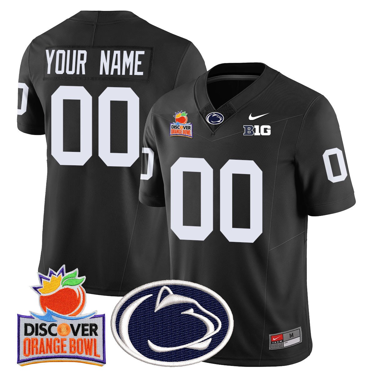 Custom Gender/Name PSU 2024 Orange Bowl Jersey N1 - All Stitched