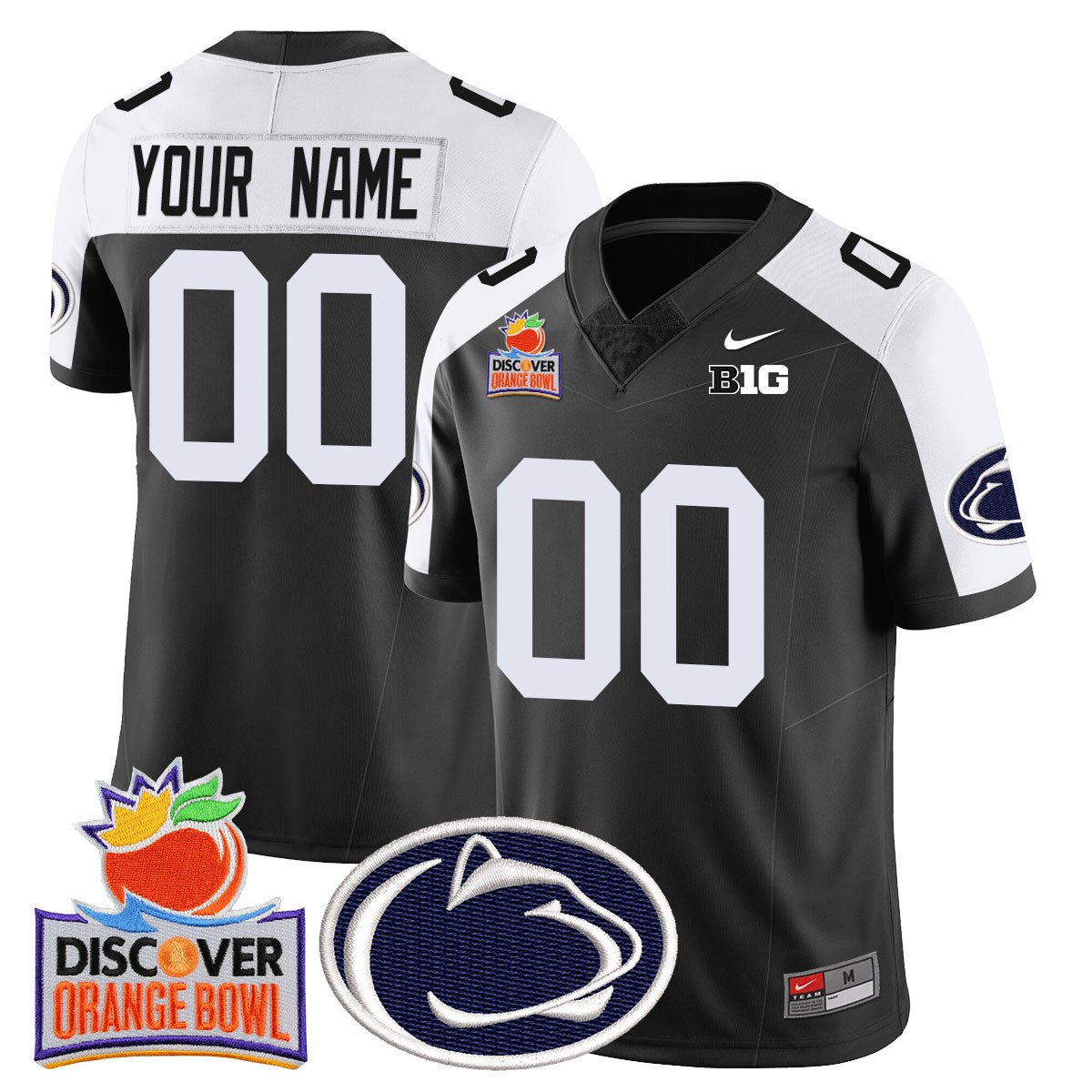 Custom Gender/Name PSU 2024 Orange Bowl Jersey N1 - All Stitched