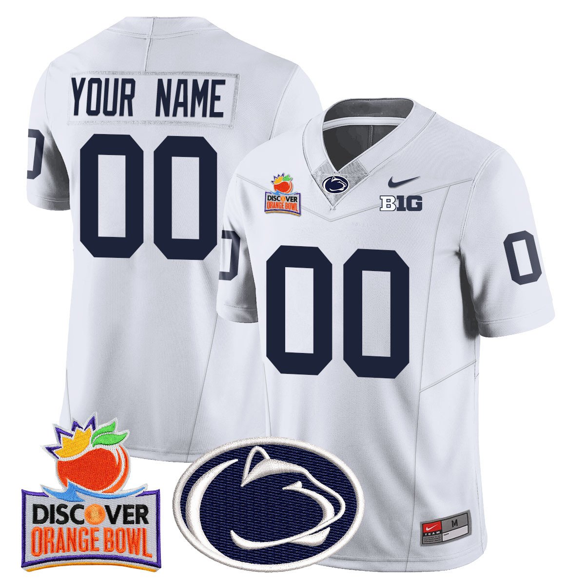 Custom Gender/Name PSU 2024 Orange Bowl Jersey N1 - All Stitched