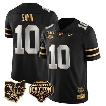 OSU 2024 Cotton Bowl Classic Jersey Gold - All Stitched