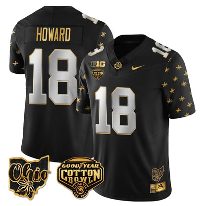 OSU 2024 Cotton Bowl Classic Jersey Gold - All Stitched