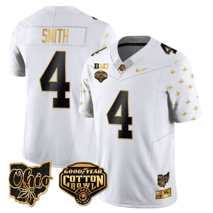 Ohio State Buckeyes 2024 Cotton Bowl Classic Jersey Gold - All Stitched