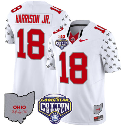 OSU Cotton Bowl Patch Vapor Limited Jersey - All Stitched