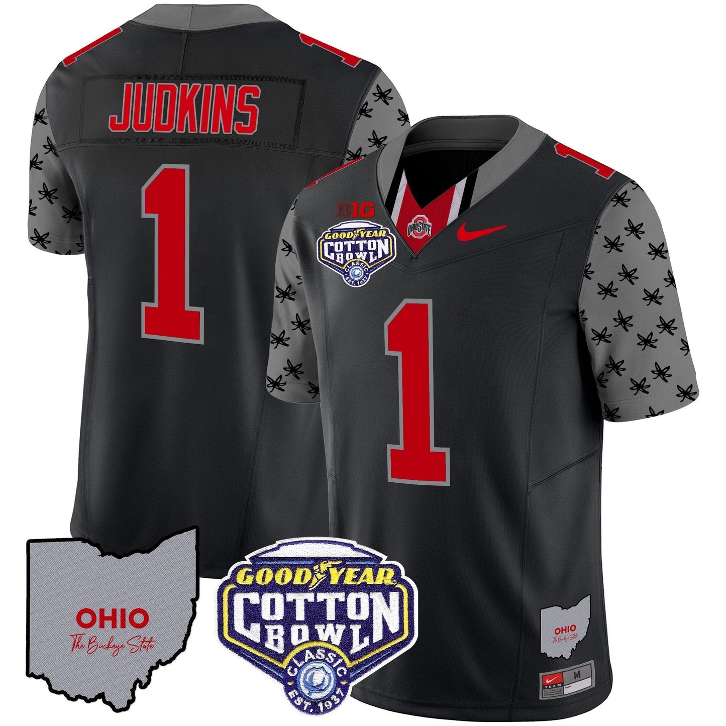 OSU Cotton Bowl Patch Vapor Limited Jersey - All Stitched