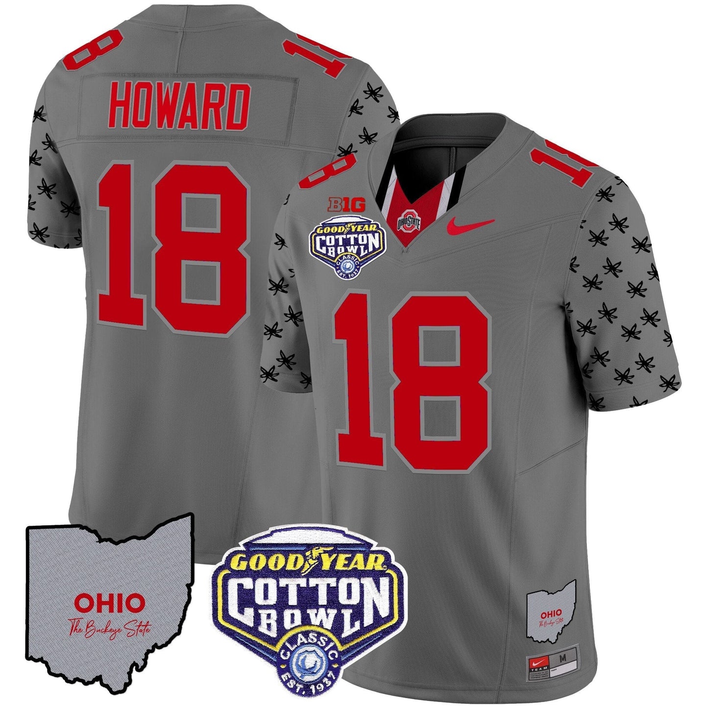 OSU Cotton Bowl Patch Vapor Limited Jersey - All Stitched