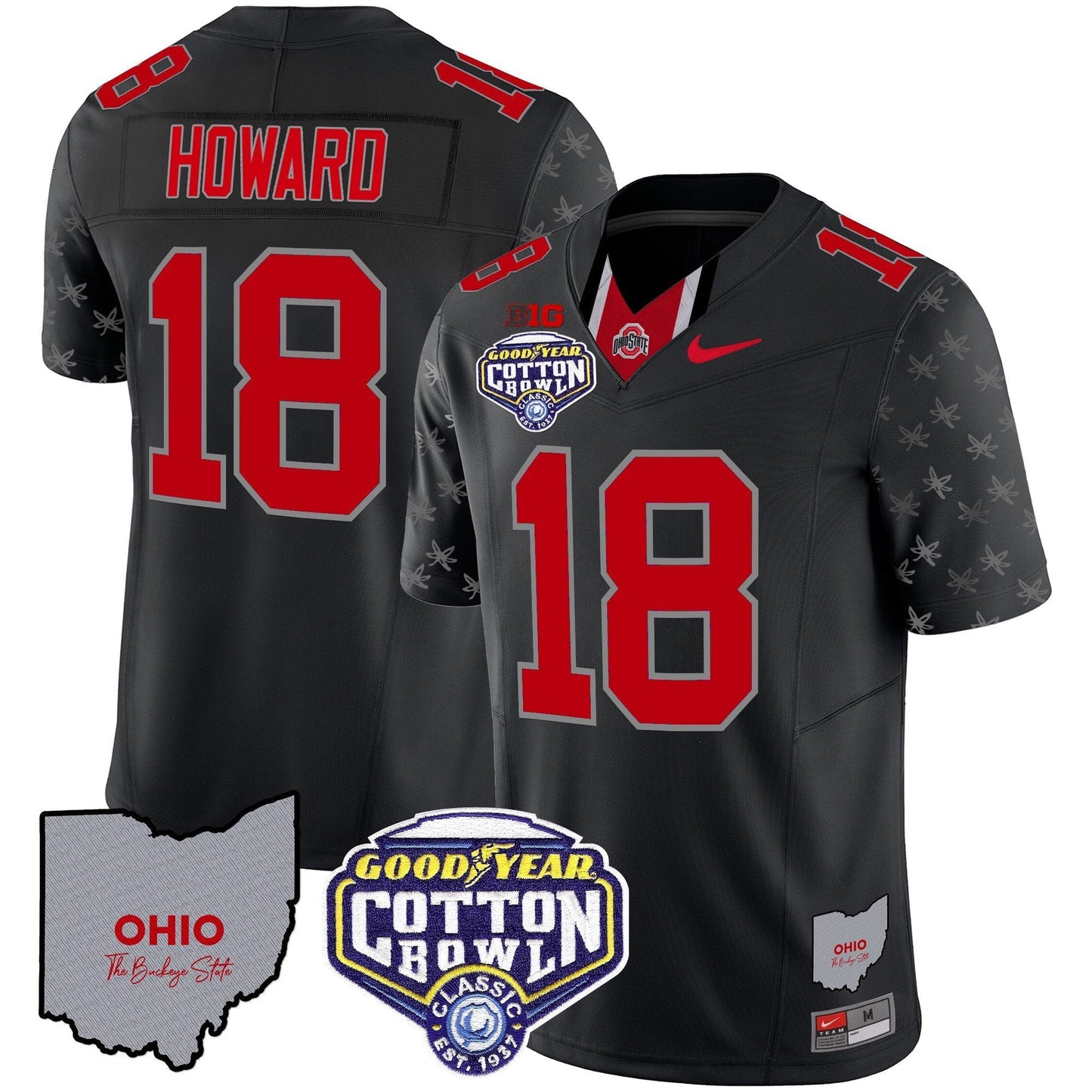 OSU Cotton Bowl Patch Vapor Limited Jersey - All Stitched