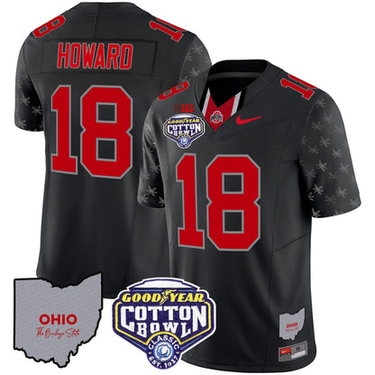 OSU Cotton Bowl Patch Vapor Limited Jersey - All Stitched