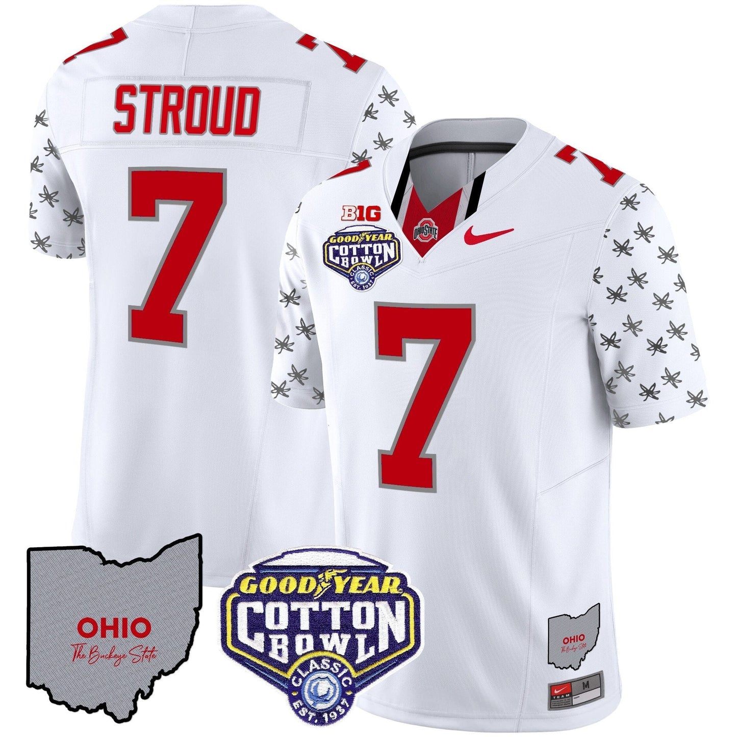 OSU Cotton Bowl Patch Vapor Limited Jersey - All Stitched