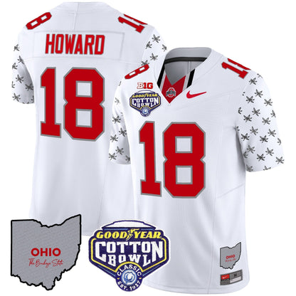 OSU Cotton Bowl Patch Vapor Limited Jersey - All Stitched
