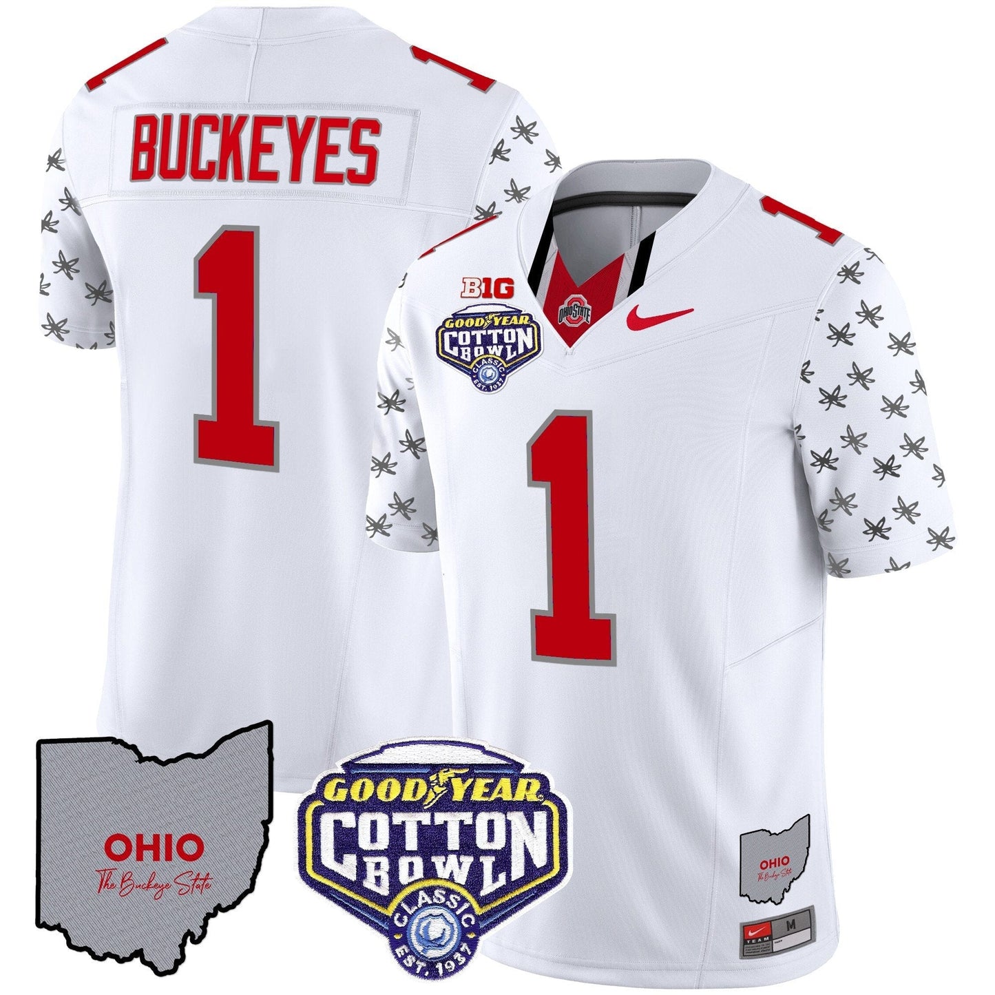 OSU Cotton Bowl Patch Vapor Limited Jersey - All Stitched