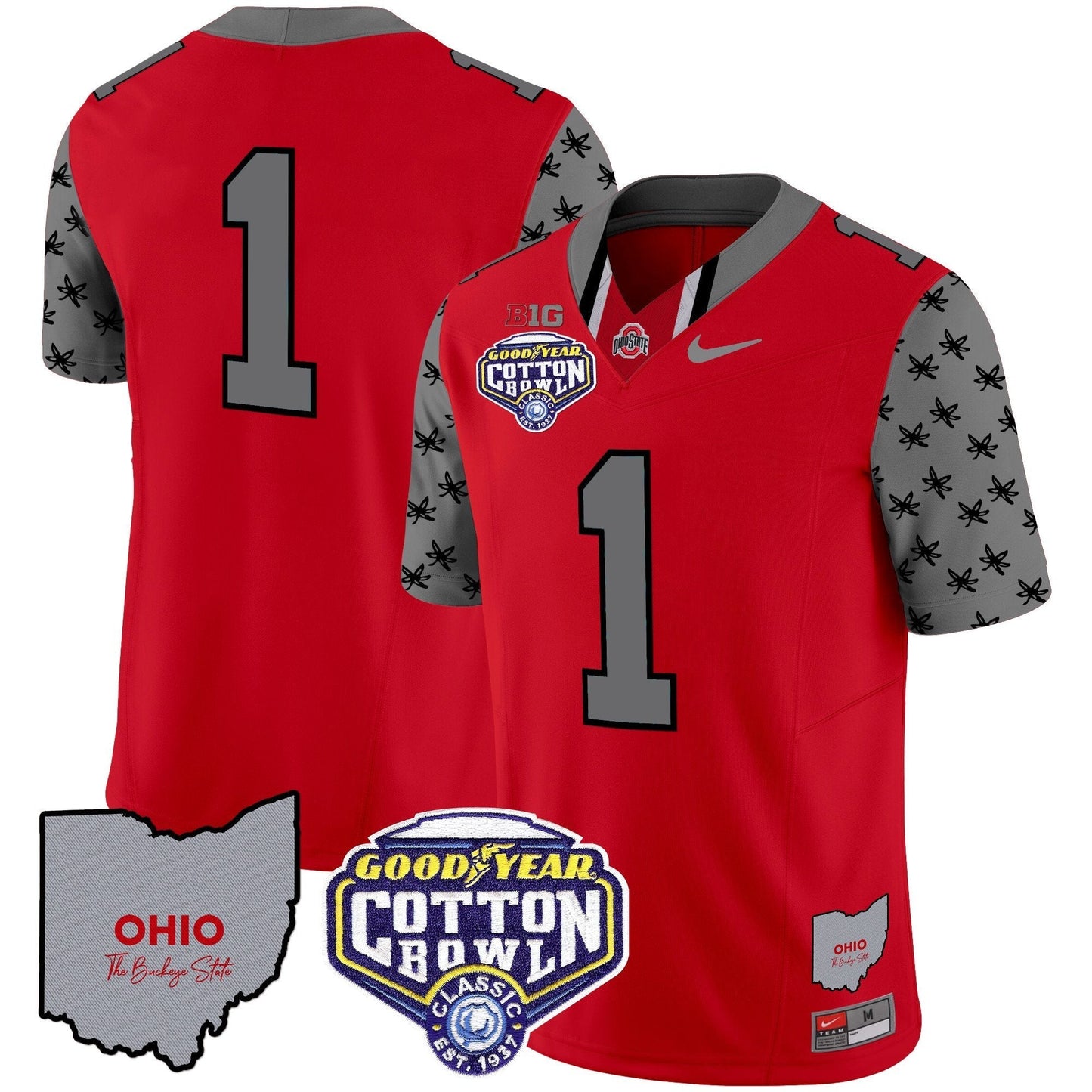 OSU Cotton Bowl Patch Vapor Limited Jersey - All Stitched
