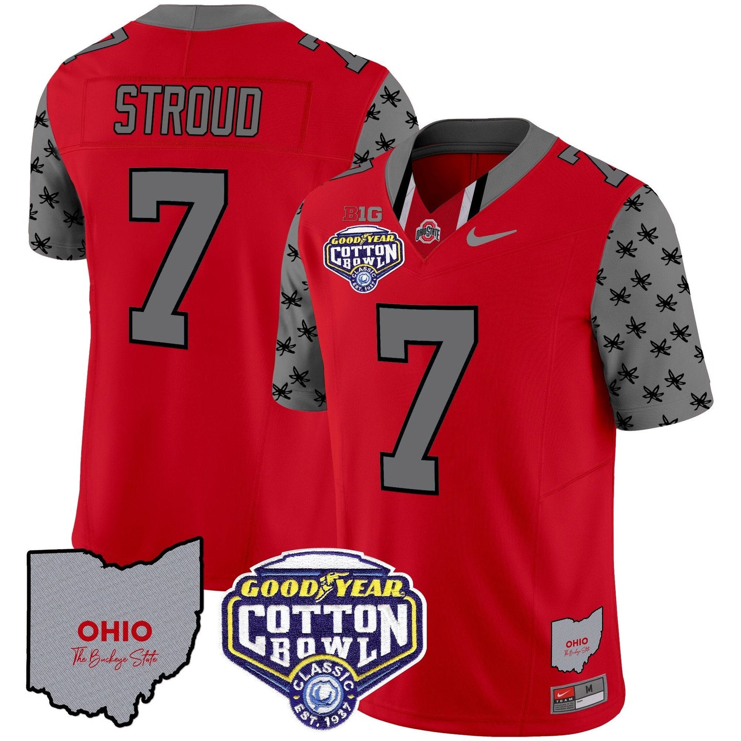 OSU Cotton Bowl Patch Vapor Limited Jersey - All Stitched