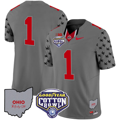 OSU Cotton Bowl Patch Vapor Limited Jersey - All Stitched