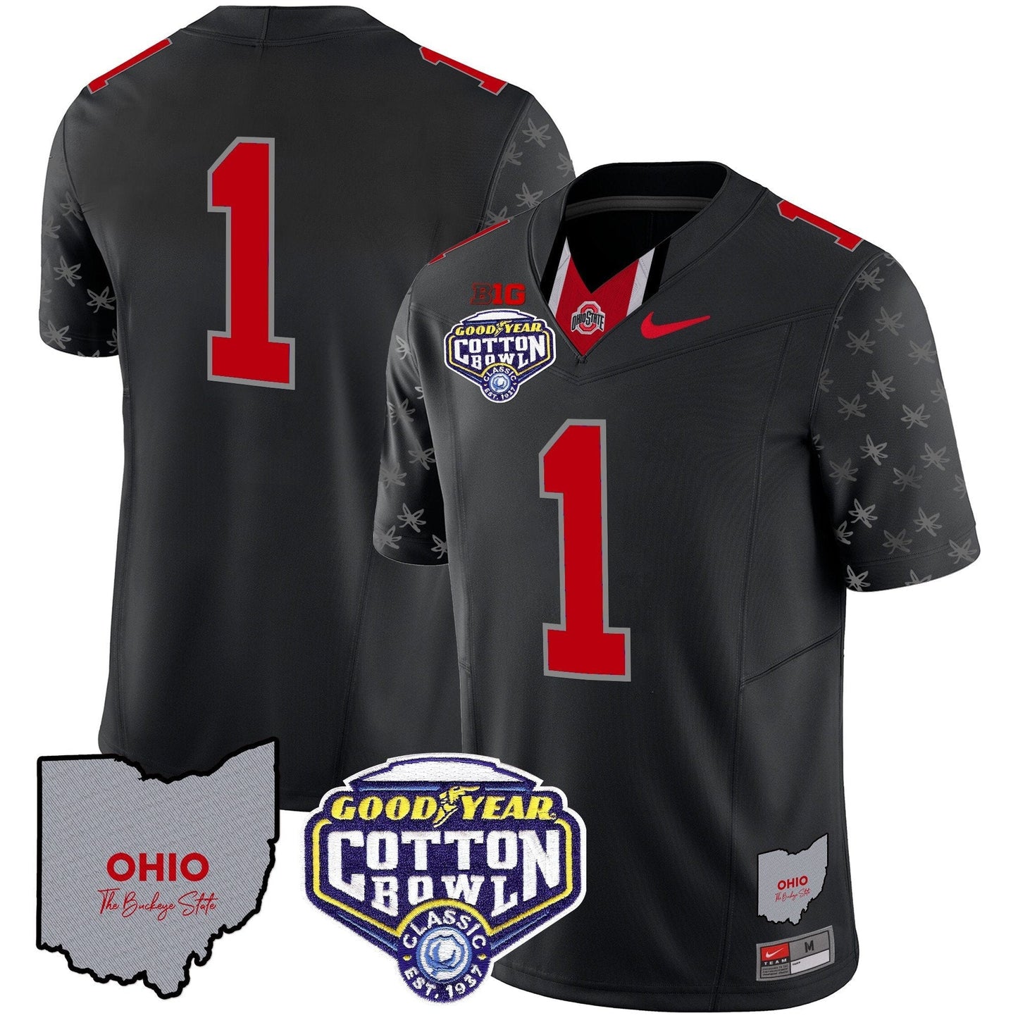 OSU Cotton Bowl Patch Vapor Limited Jersey - All Stitched