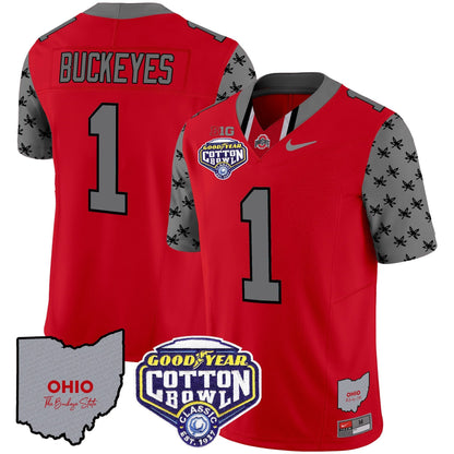 OSU Cotton Bowl Patch Vapor Limited Jersey - All Stitched
