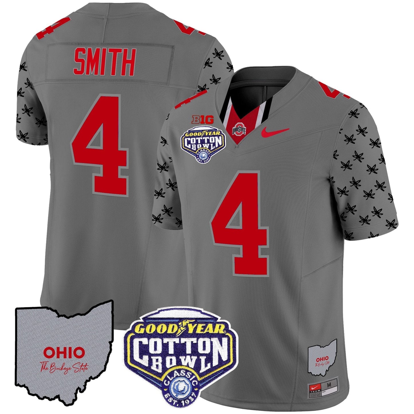 OSU Cotton Bowl Patch Vapor Limited Jersey - All Stitched