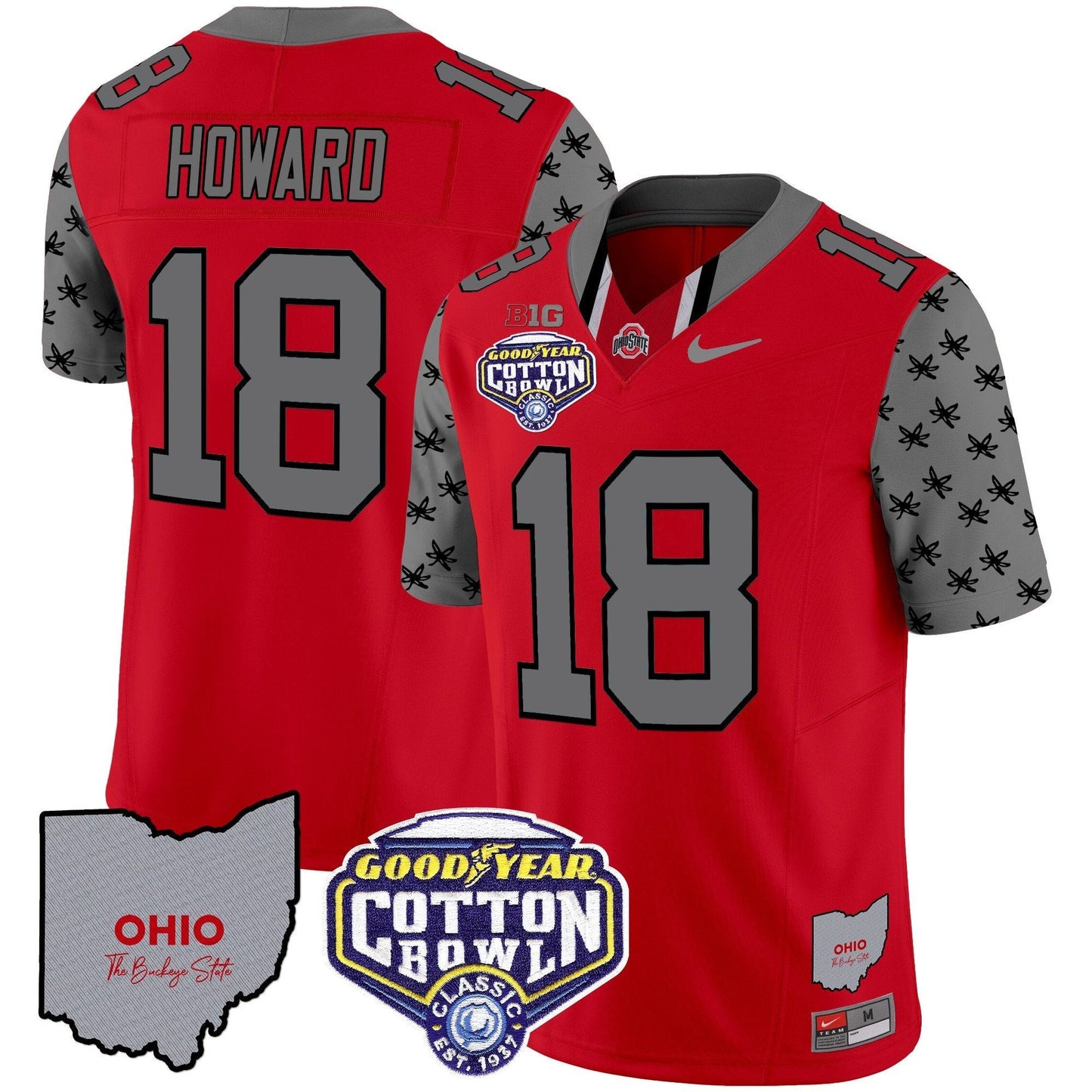 OSU Cotton Bowl Patch Vapor Limited Jersey - All Stitched