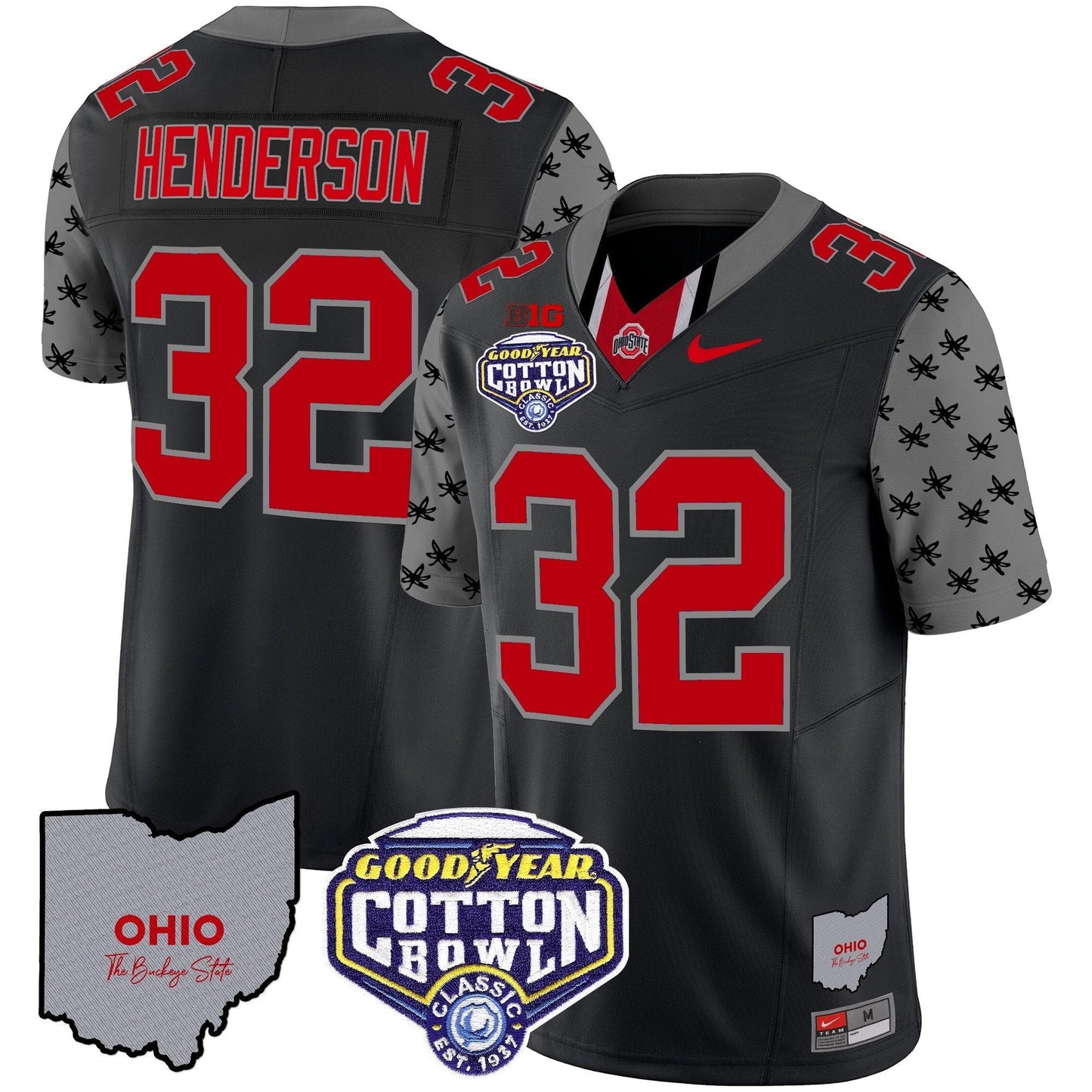 OSU Cotton Bowl Patch Vapor Limited Jersey - All Stitched