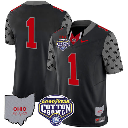 OSU Cotton Bowl Patch Vapor Limited Jersey - All Stitched