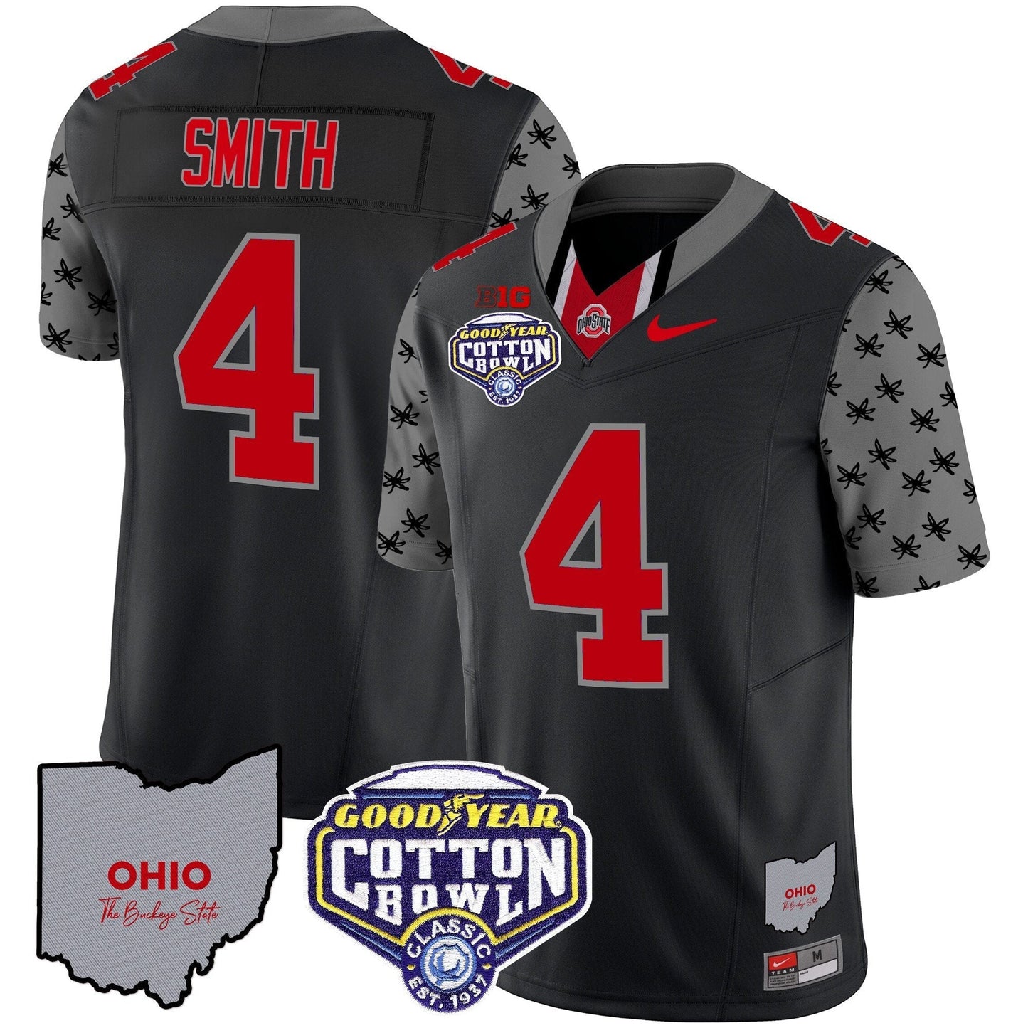 OSU Cotton Bowl Patch Vapor Limited Jersey - All Stitched