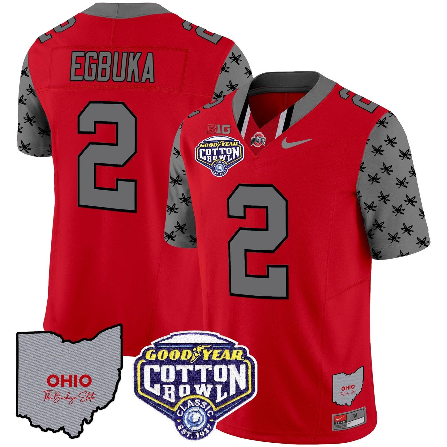 OSU Cotton Bowl Patch Vapor Limited Jersey - All Stitched