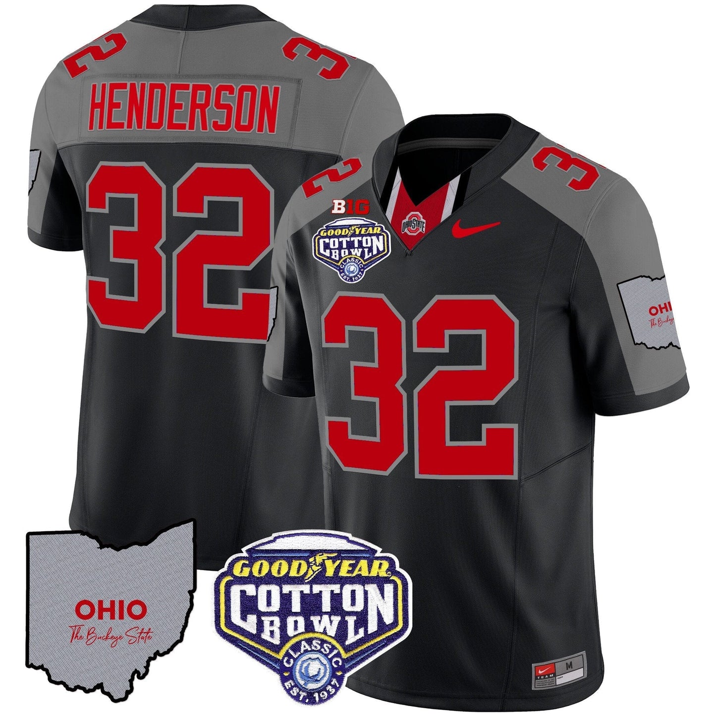 OSU Cotton Bowl Patch Vapor Limited Jersey - All Stitched