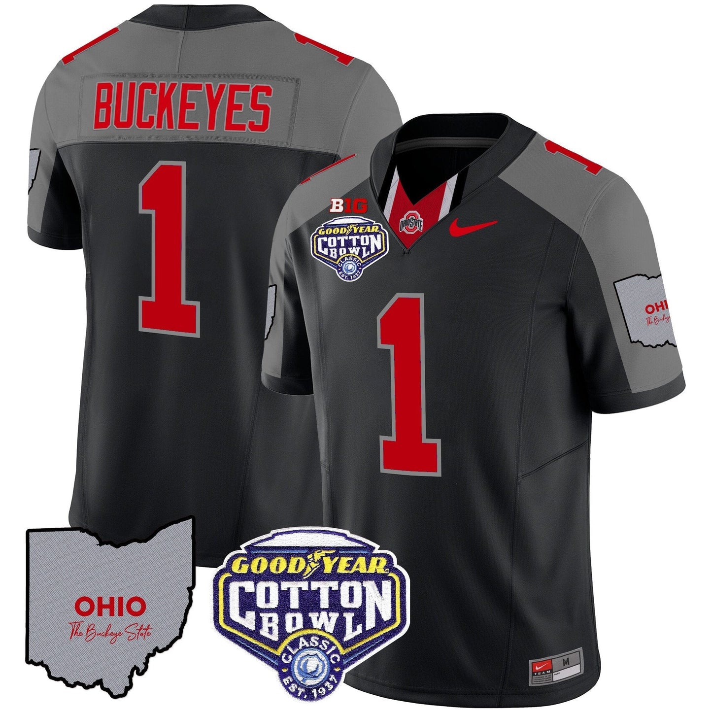OSU Cotton Bowl Patch Vapor Limited Jersey - All Stitched