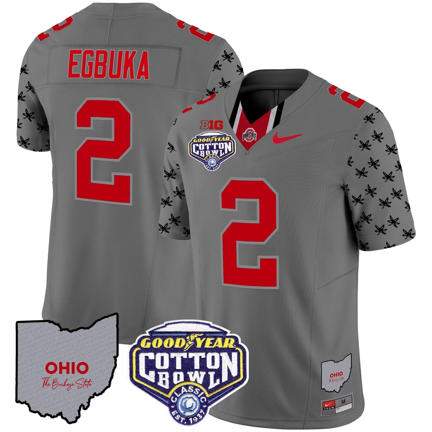 OSU Cotton Bowl Patch Vapor Limited Jersey - All Stitched