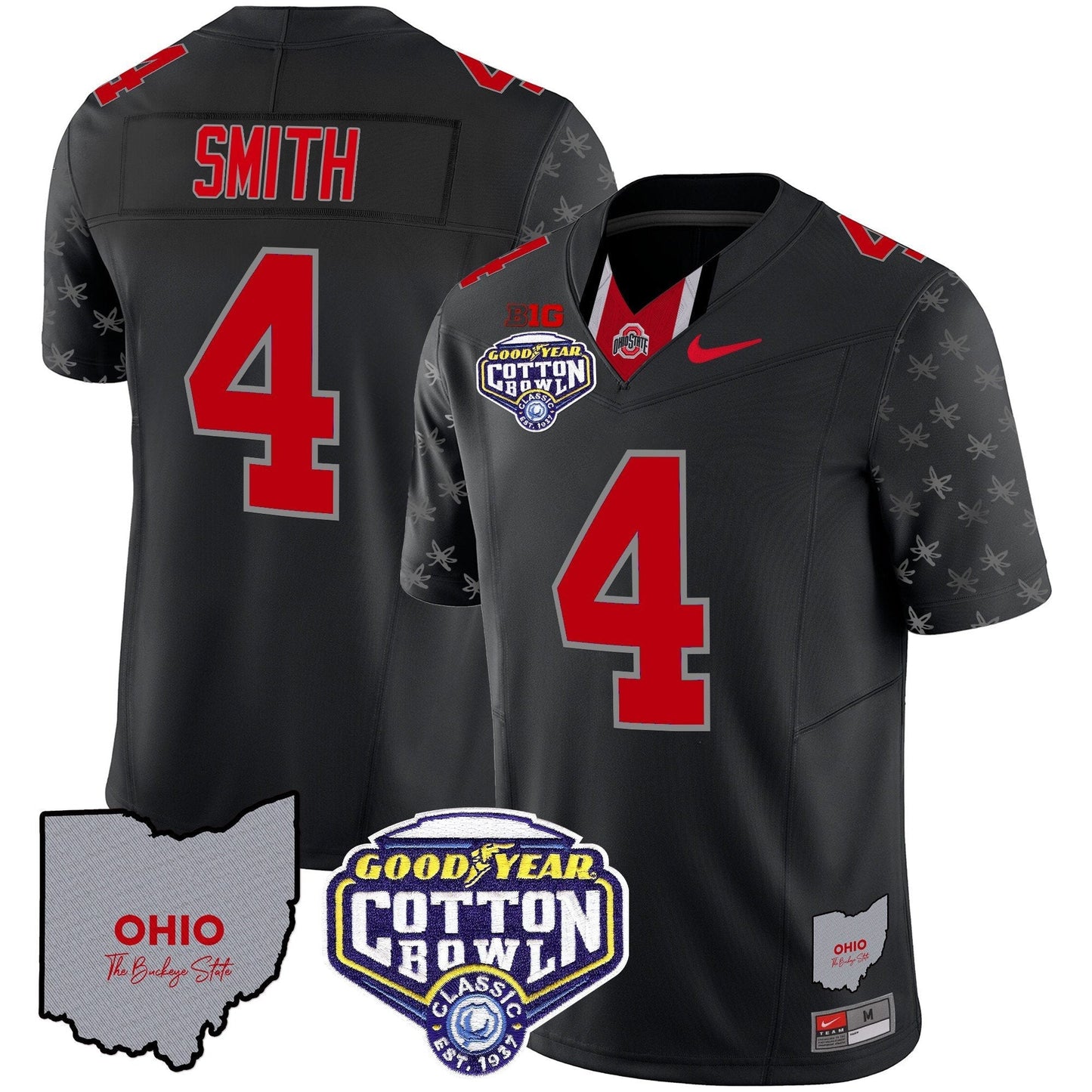 OSU Cotton Bowl Patch Vapor Limited Jersey - All Stitched