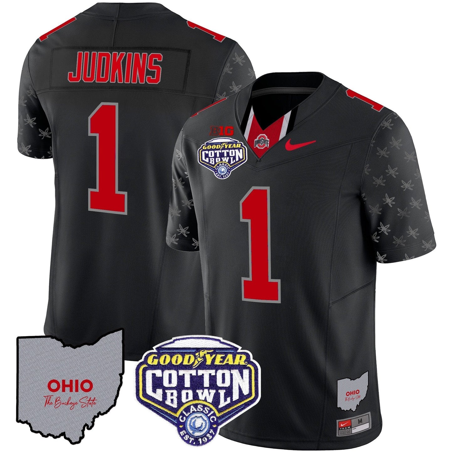 OSU Cotton Bowl Patch Vapor Limited Jersey - All Stitched