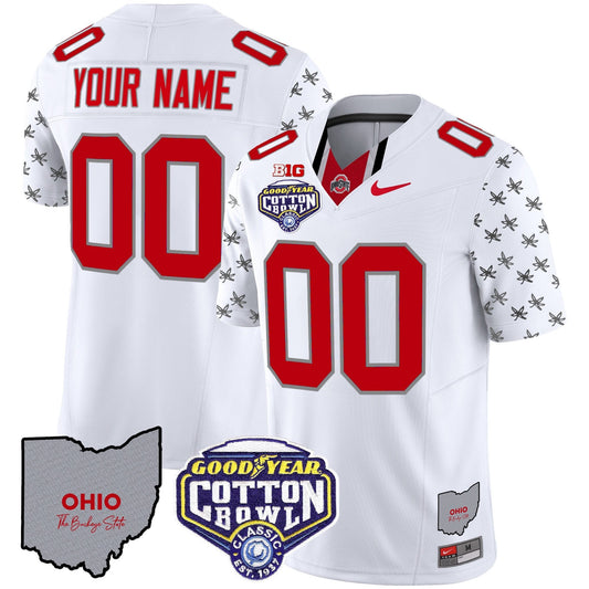 OSU Cotton Bowl Patch Vapor Limited Custom Jersey - All Stitched
