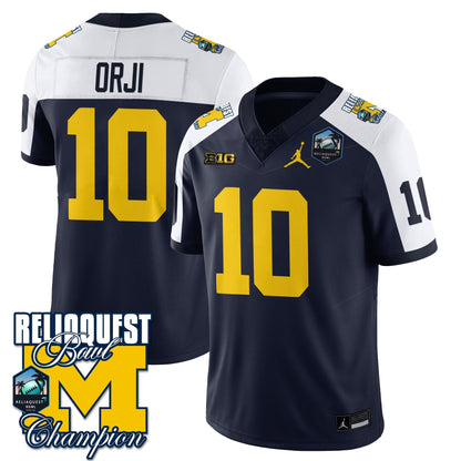 MICH 2024 ReliaQuest Bowl Champions Jersey - All Stitched