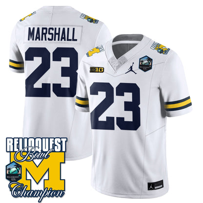 MICH 2024 ReliaQuest Bowl Champions Jersey - All Stitched