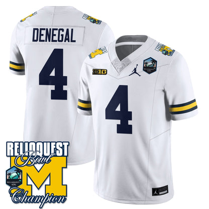 MICH 2024 ReliaQuest Bowl Champions Jersey - All Stitched