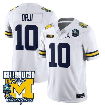 MICH 2024 ReliaQuest Bowl Champions Jersey - All Stitched