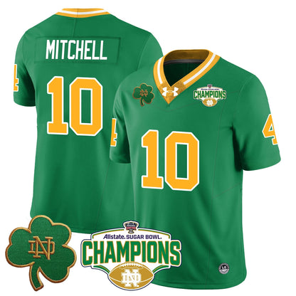 Notre Dame Fighting Irish 2025 Sugar Bowl Champions Jersey - All Stitched