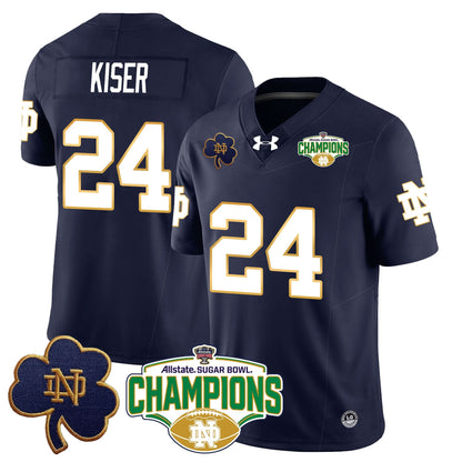 Notre Dame Fighting Irish 2025 Sugar Bowl Champions Jersey - All Stitched