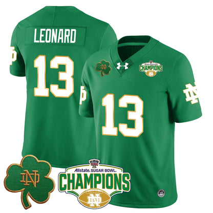 Notre Dame Fighting Irish 2025 Sugar Bowl Champions Jersey - All Stitched