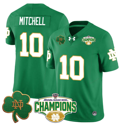 Notre Dame Fighting Irish 2025 Sugar Bowl Champions Jersey - All Stitched