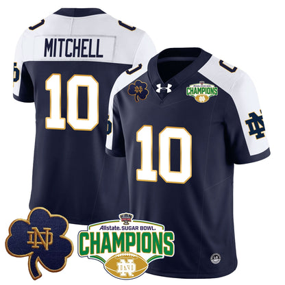 Notre Dame Fighting Irish 2025 Sugar Bowl Champions Jersey - All Stitched