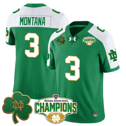 Notre Dame Fighting Irish 2025 Sugar Bowl Champions Jersey - All Stitched