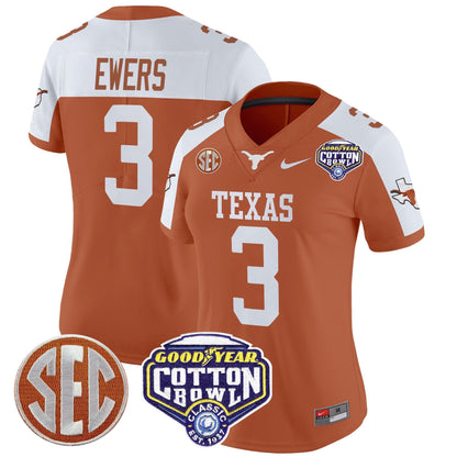 Women's TEX Cotton Bowl Patch Vapor Limited Jersey - All Stitched