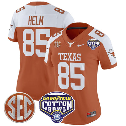 Women's TEX Cotton Bowl Patch Vapor Limited Jersey - All Stitched