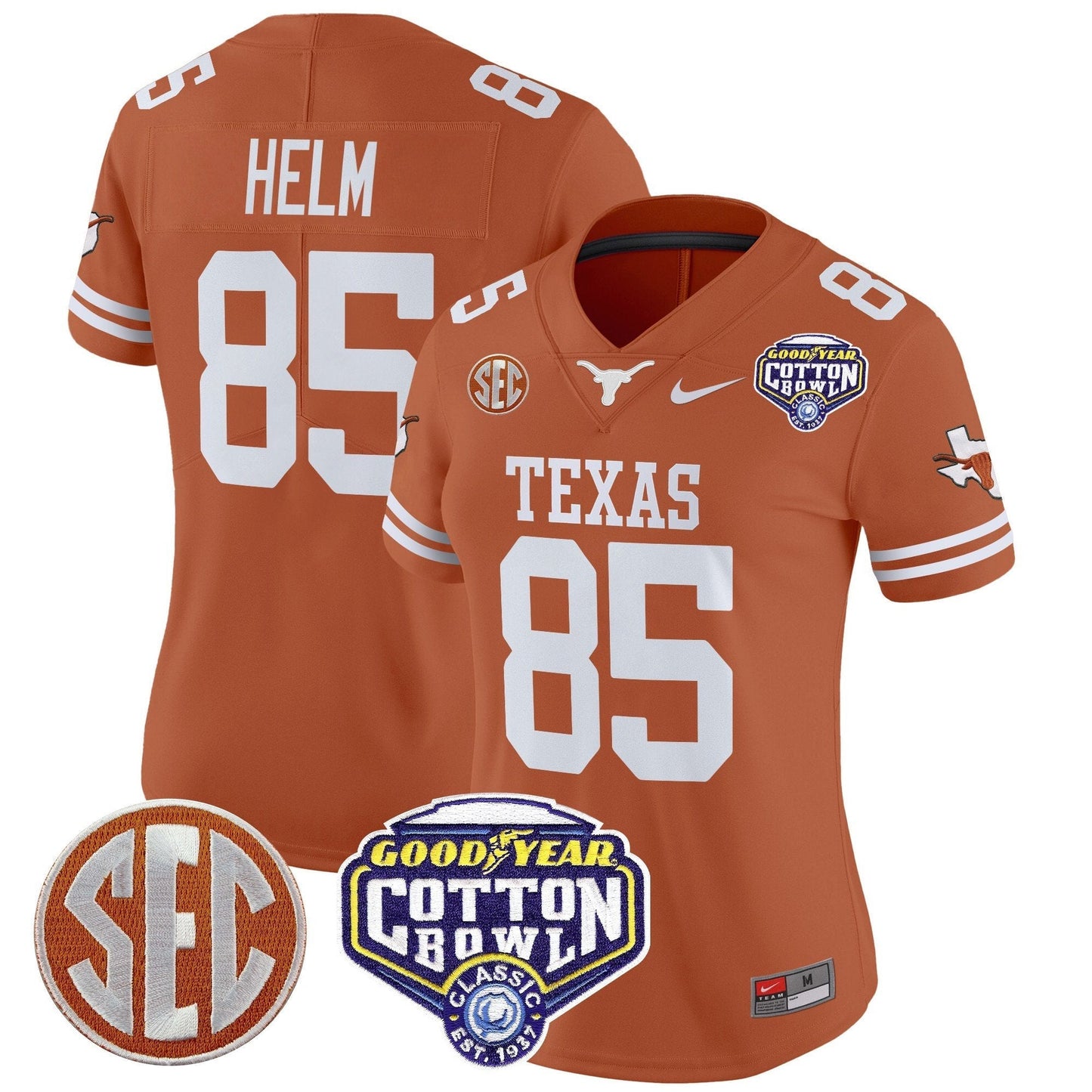 Women's TEX Cotton Bowl Patch Vapor Limited Jersey - All Stitched