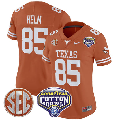 Women's TEX Cotton Bowl Patch Vapor Limited Jersey - All Stitched